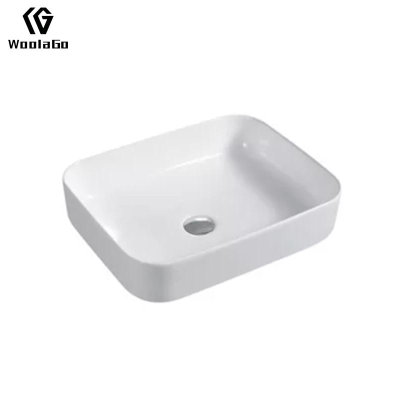 Modern cUPC White Ceramic Table Top Bathroom Sink Washbasin Porcelain Vessel Sink HPS6035
