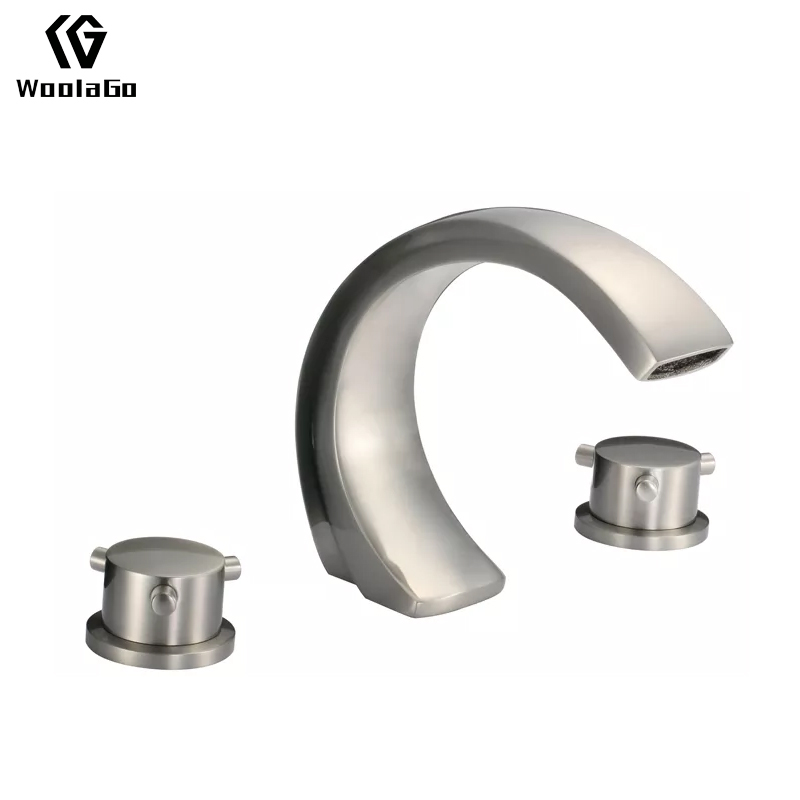 Factory Best Price The cUPC ISO 9001:2008 Brushed Bathroom Faucet 3 Hole Bathtub Faucet J141-BN