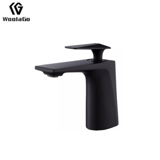 Matte Black Bathroom Faucet, Single Hole Bathroom Basin Mixer Tap Single Handle Bathroom Faucet J284-MB