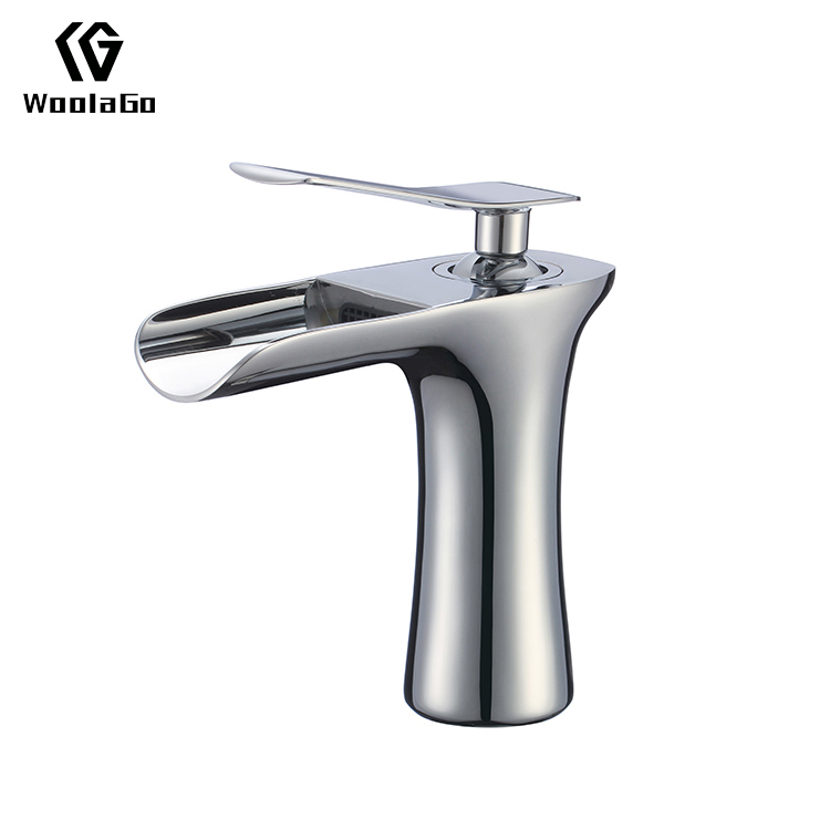 Basin Bathroom Faucet Single Handle Waterfall Bathroom Brass Basin Faucet J21