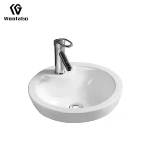Top-Mount Vanity Sink Vessel Porcelain Sink Bathroom Basin Ceramic Sink HPS6009