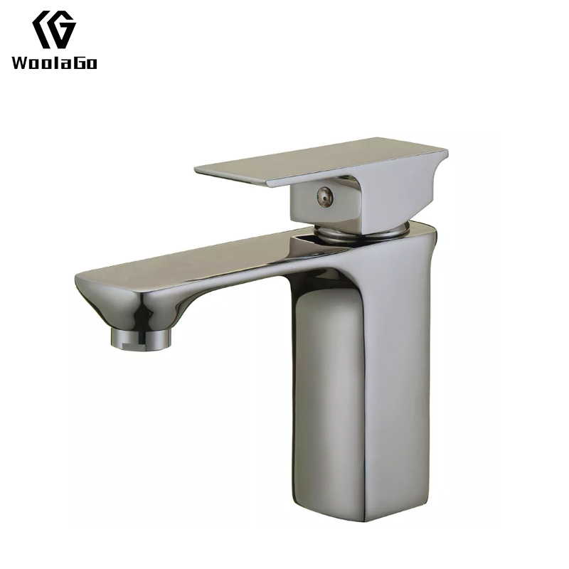 WoolaGo Factory Direct Artistic Deck Mounted Brushed Nickel Brass Basin Save Faucet J55-BN