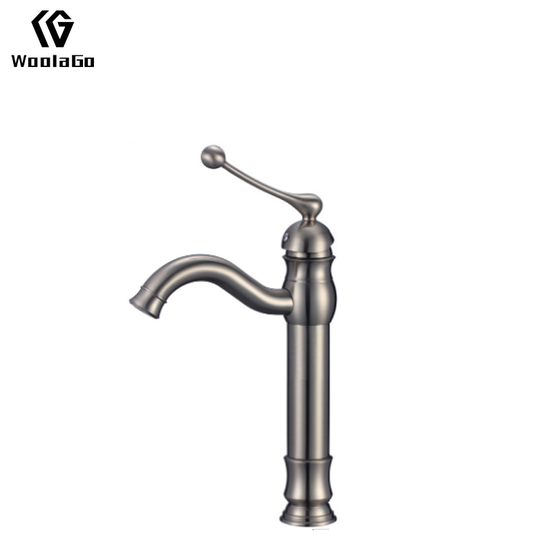 cUPC WoolaGo New Factory Wholesale Contemporary Deck Mounted Single Handle Bathroom Mixer Brushed Basin Faucet J62-BN
