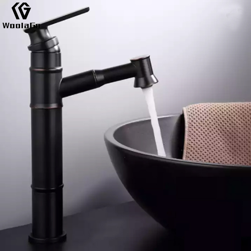 Contemporary Brass Blackened Water Basin Faucet Hand Wash Tap Luxury Bathroom Jade Faucet Y267-MB