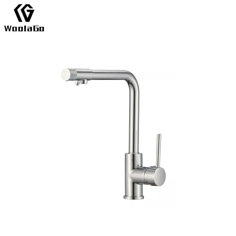 WoolaGo Single Handle Chrome Water Tap Swivel Drinking Filter Water Tap with 3 Way Water Purifier Kitchen Faucets JK297