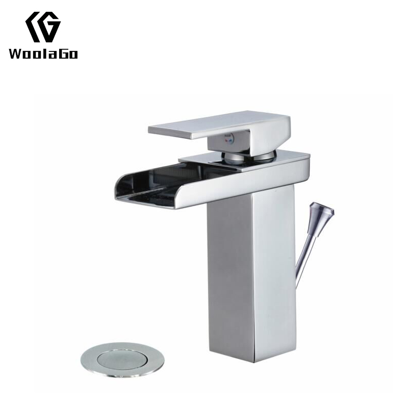 Square White Single Handle Basin Mixer Faucet Bathroom Faucet Basin Water Tap J22