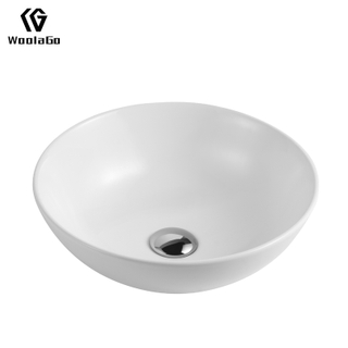 High Quality Cheap Price Sanitary Ware Bathroom Round Porcelain Sink Wash Sink White Counter Top Basin HPS6022