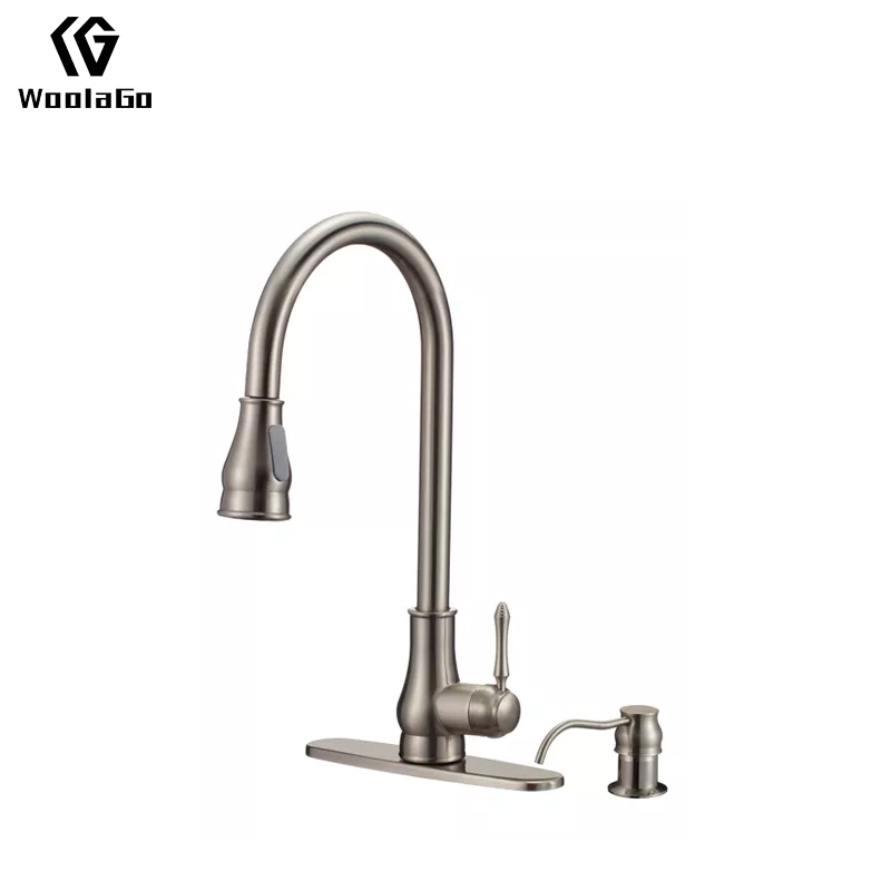 cUPC Faucet Single-Handle Kitchen Sink Faucet With Pull Down Sprayer Sink Soap Dispenser JK75-BN