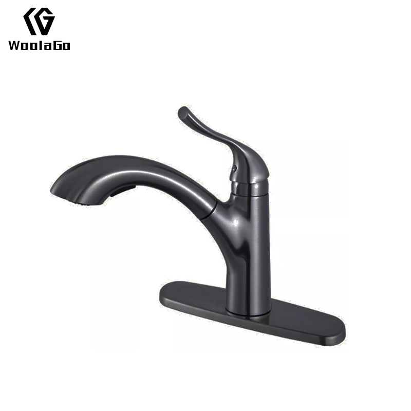 Wholesale Ceramic Cartridge Pull Out Single Handle Kitchen Tap Mixer Faucet Oil Rubbed Finished J65-ORB