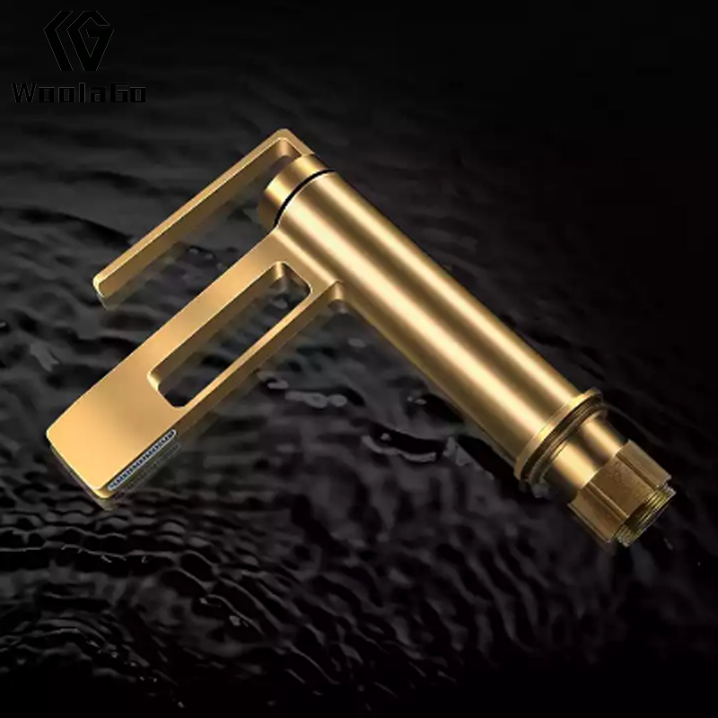 New Style Bathroom Accessories Gold Finished Single Basin Faucet Brass Water Tap Y263-G