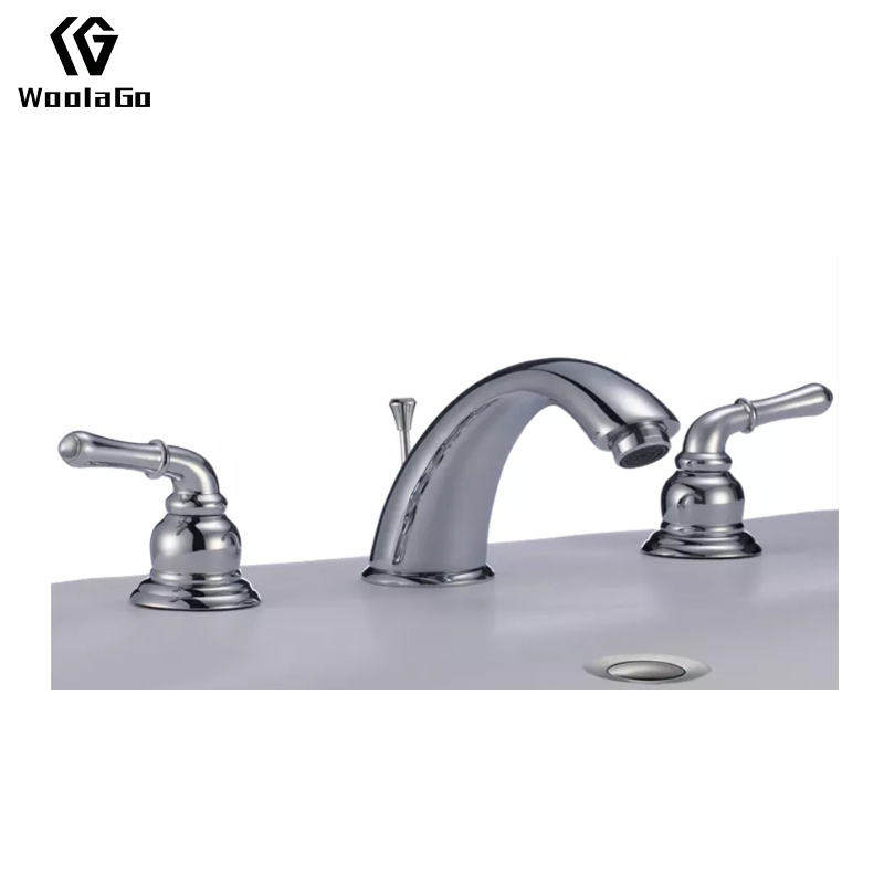 WoolaGo Faucet Two-Handle 8 in. Widespread Bathroom Faucet with Full-Copper Pop Up Drain and Valve J68