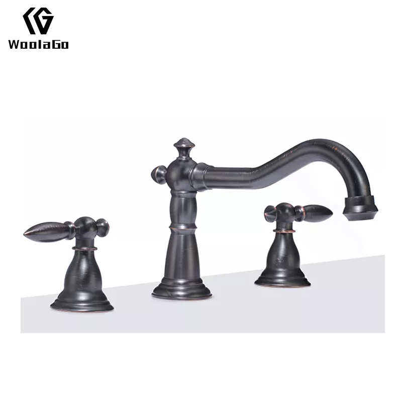 Watermark WELS WoolaGo Sanitary Ware Brass Two Handles Deck Mounted Bathroom faucet Mixer 8 inch Faucet J72-ORB
