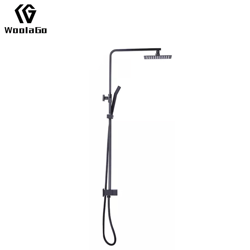 Watermark in Wall Mounted Black Brass Bathroom Shower Faucet System JS247-MB