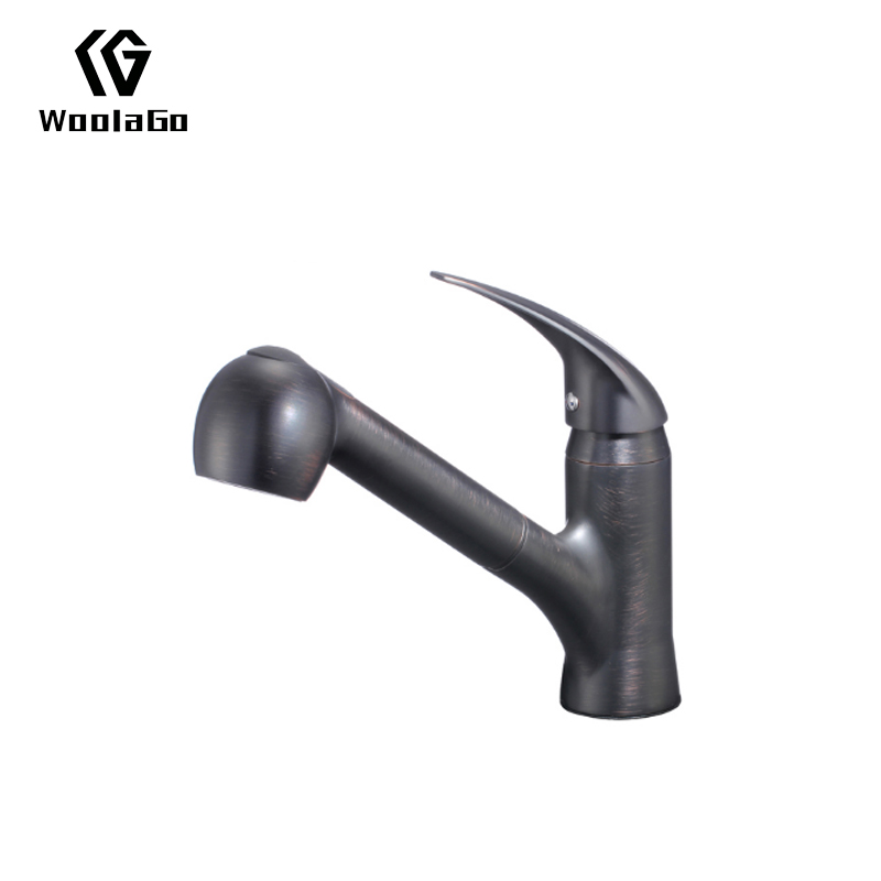 Woolago Fashion Cupc Bathroom Taps Single Handle Deck Mounted Water Saving Pull out Faucet J216-ORB