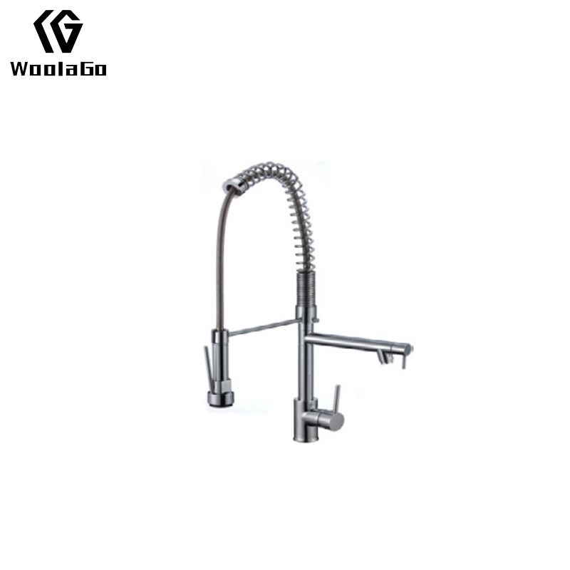 High Quality Single Hole Brass Black Kitchen Faucets with Pull Down Sprayer Sink Kitchen JK302