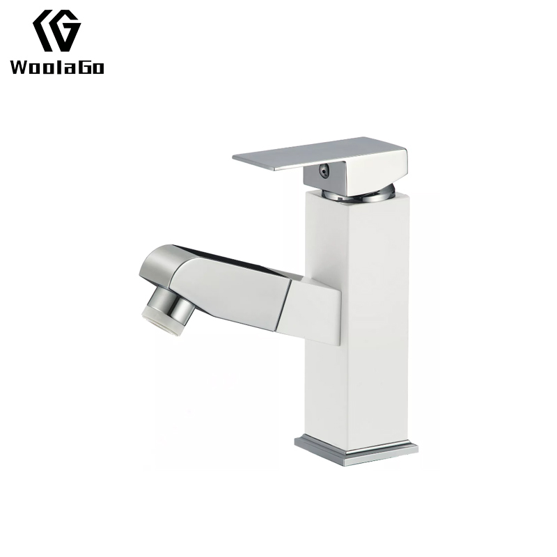 Tidjune Bathroom Faucet Single Handle Hole Bathroom Sink Faucet with Pull Out Sprayer, Rv Bathroom Faucet J278