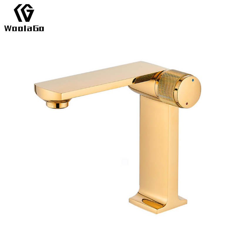 Gold Finished Single Lever Basin Mixer Tap Modern Bathroom Wash Faucet Y227-G