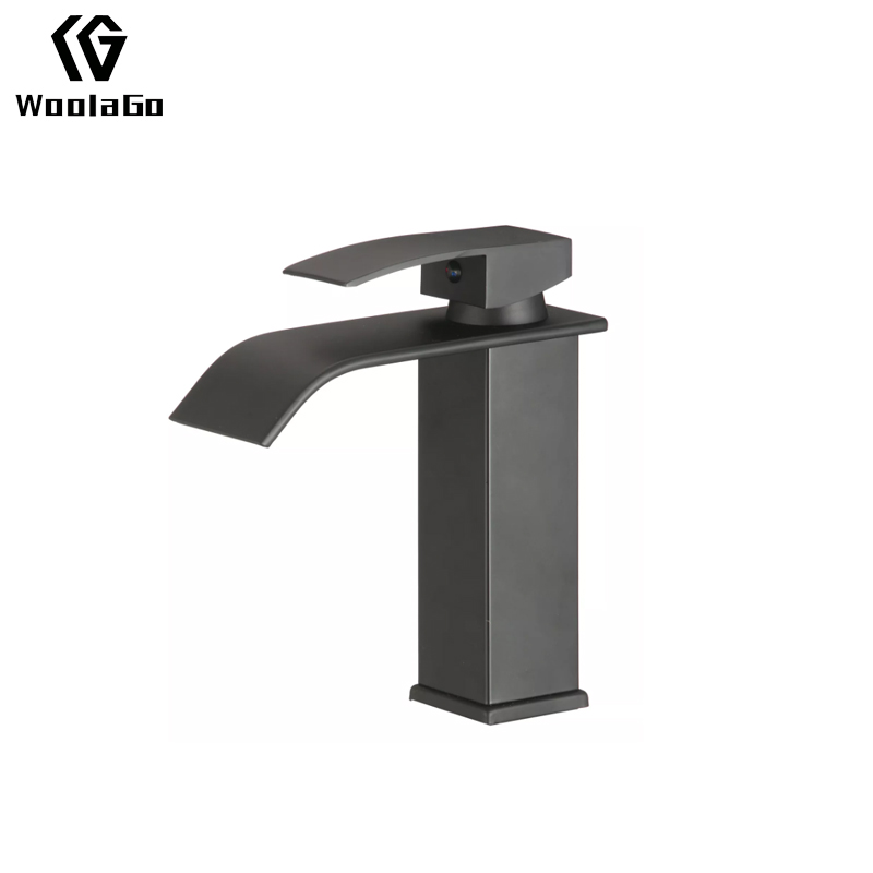  Rv Lavatory Vessel Bathroom Faucet Matte Black Waterfall Faucet Sink Single Handle Bathroom Sink Faucet J295-MB