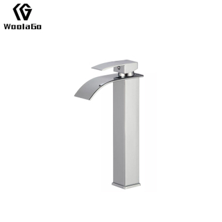 Tall Chrome Waterfall Spout Bathroom Faucet Single Handle Rv Lavatory Vessel Bathroom Sink Faucet J296