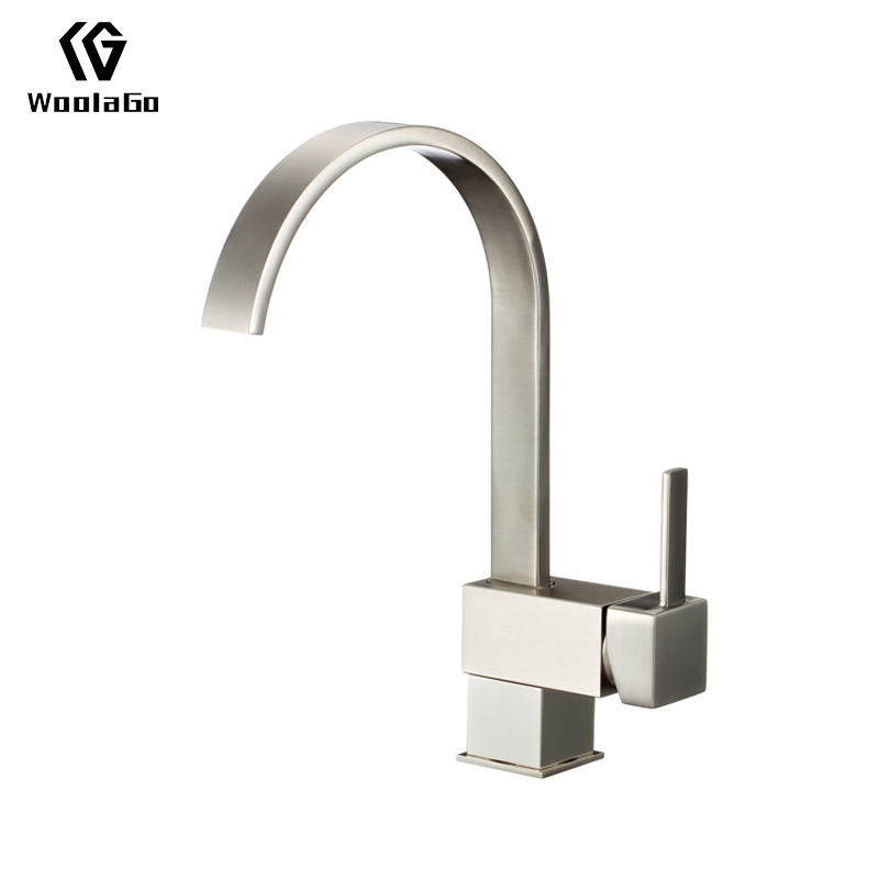 Watermark Wels Chrom Brushed Nickel Plated Thermostatic Deck Mounted Kitchen Tap Faucet JK29-BN