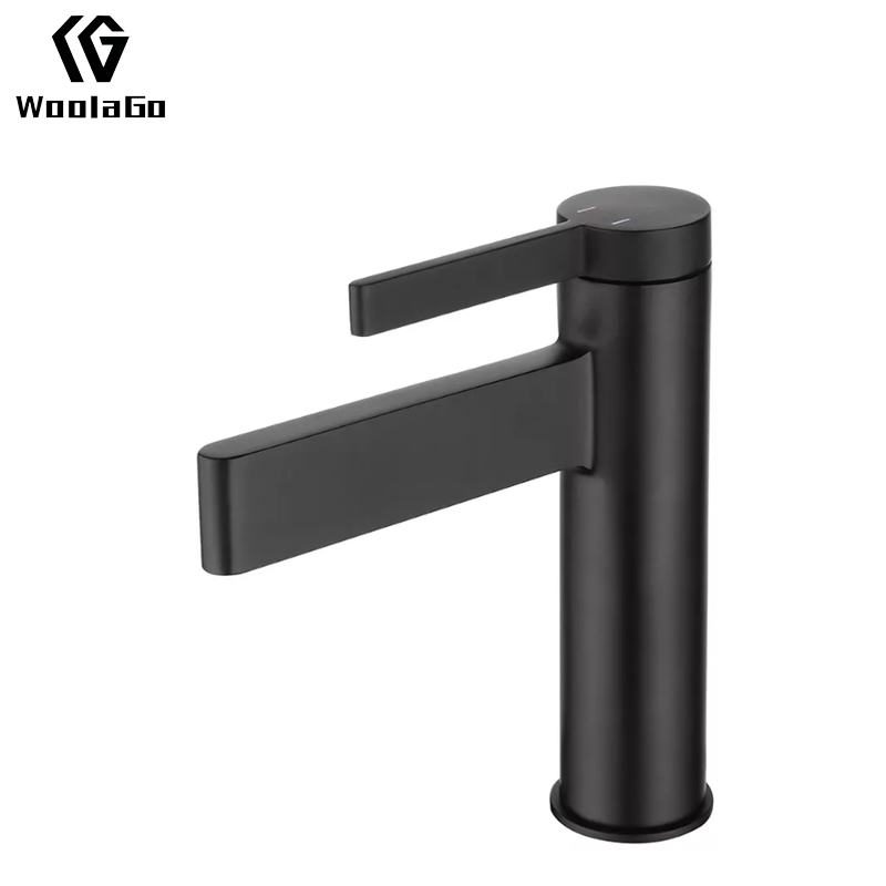 Black Torneira Banheiro Cascata Waterfall Cold And Hot Water Faucet Single Mixer Bathroom Brass Wash Hand Basin Tap J172-MB