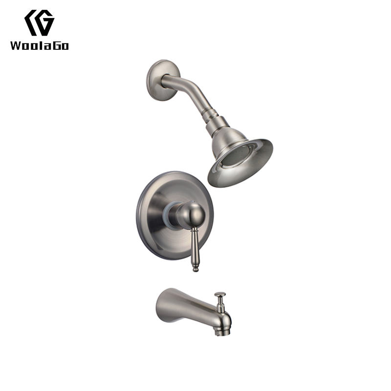 Whole Set Shower Faucet With Brushed Nickel Finish Cupc Tap JS39-BN
