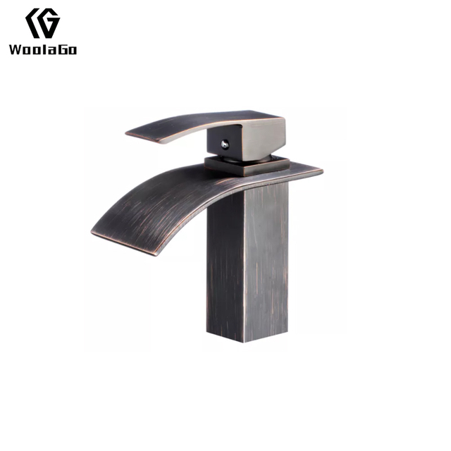 Modern Single Hole Water Sink Brass Waterfall Bathroom Basin Mixer Tap Faucet Oil Rubbed Bronze J17-ORB
