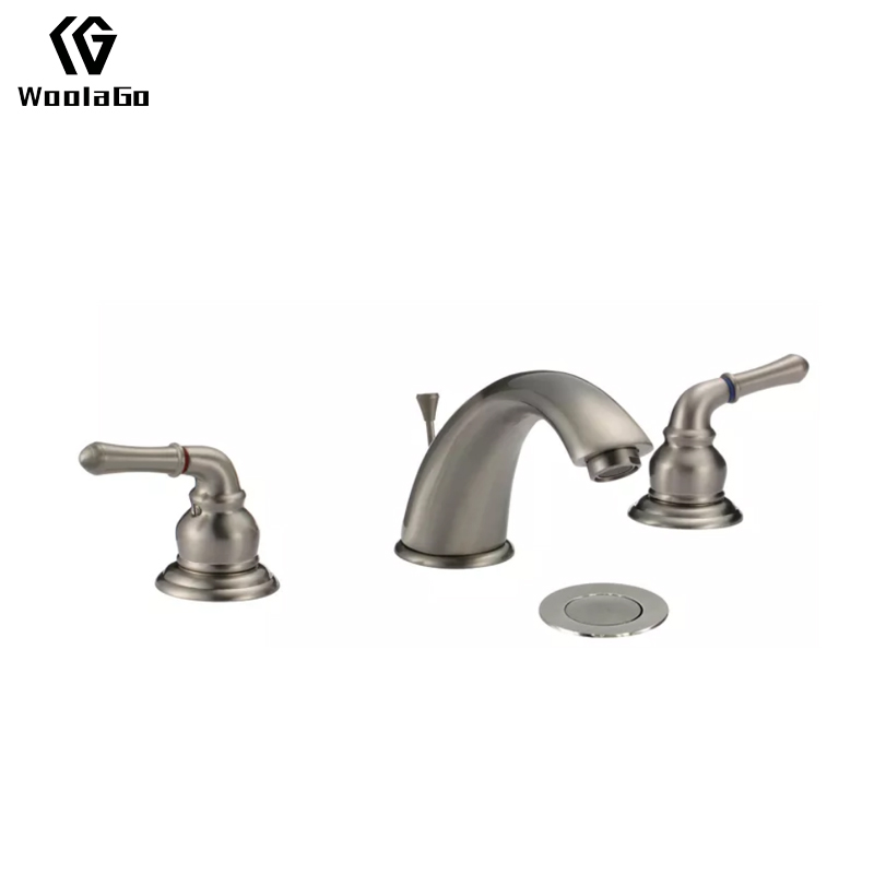 WoolaGo High Demand Products cUPC Contemporary Bathroom Brass Basin Sink Faucet Brushed Nickel Finished J68-BN