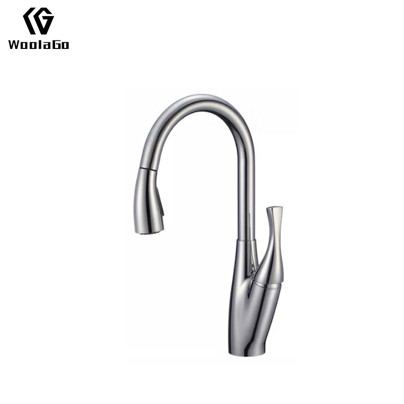 Modern cUPC Pull Out Kitchen Faucet Taps Sink Holder Chrome Deck Mount Pull Out Spout Sink Taps Kitchen Faucet JK127