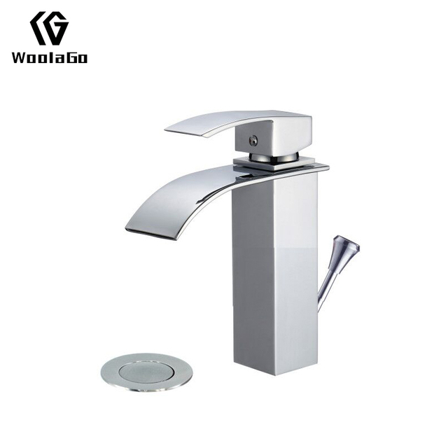 Woolago China Supplier Brass Body Deck Mounted Waterfall Faucet Bathroom Faucet J17