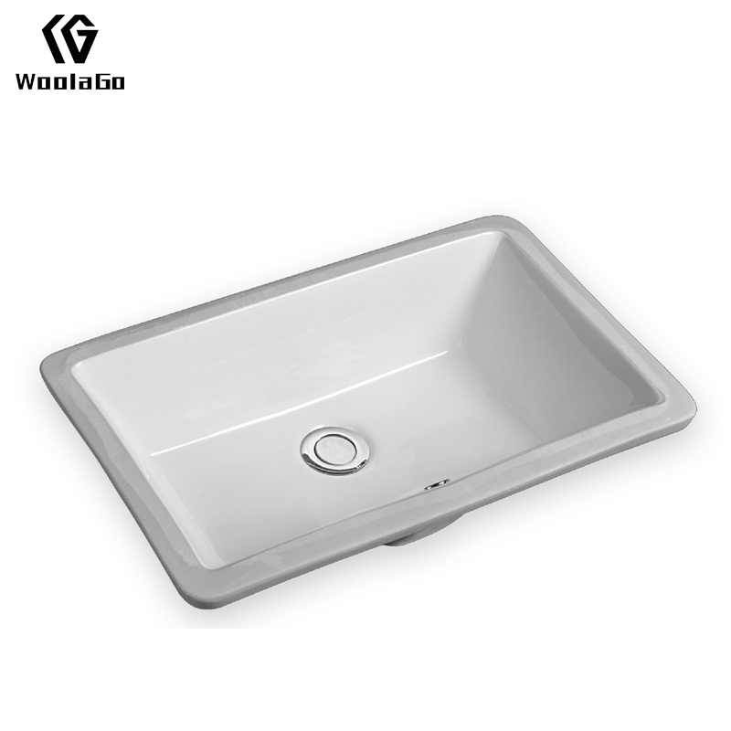Rectangular Ceramic Sink Bathroom Basin Under Counter Porcelain Sink HPS6006