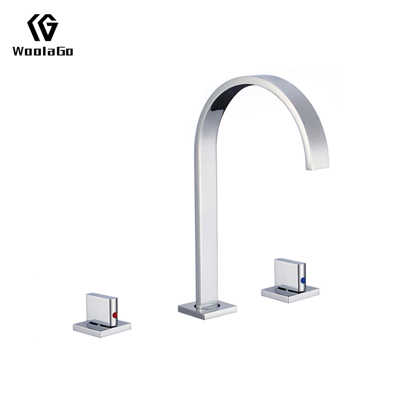 Two Handle Sink Faucet Bathroom Basin Faucets Thermostatic Waterfall Tap J35
