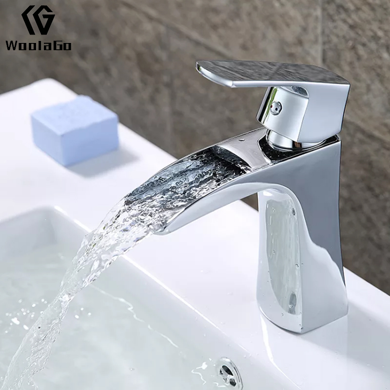 New Design Brass Cheap Bathroom Cold And Hot Water Tap Zinc Alloy Handle 35mm Basin Faucet Y269