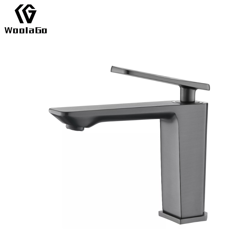 Gun Grey Bathroom Sink Faucet Single Hole Modern Vanity Basin Faucet Single Handle Bathroom Faucet J175-GG