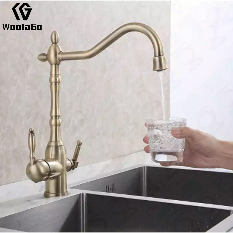 Wash Basin Faucet Durable Hot Cold Water Mixer Tap Sink Faucet Gold Finished Faucet YK239-G