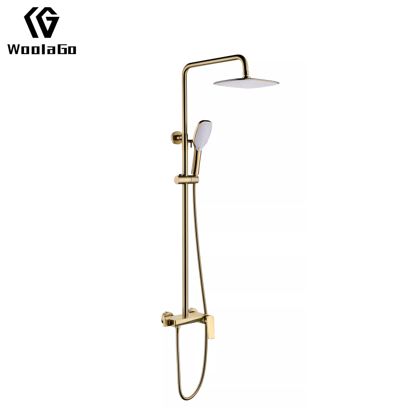 Luxury Rainfall Shower System Faucet Set Bathroom Wall Mounted High Pressure Handheld Filtered Shower Head JS286-G